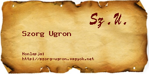 Szorg Ugron névjegykártya